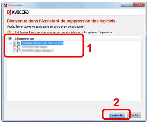 KYOCERA ECOSYS M2040DN - Désinstaller le logiciel. - 1