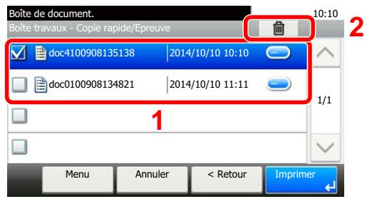 KYOCERA ECOSYS M2040DN - Supprimer le document. - 1