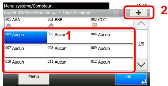 KYOCERA ECOSYS M2040DN - Ajouter des touches uniques. - 1