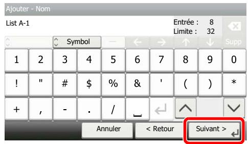 KYOCERA ECOSYS M2040DN - Enregistrer les caractères saisis. - 1