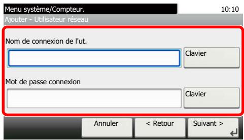 KYOCERA ECOSYS M2040DN - Spécification de l'utilisateur à partir des utilisateurs réseau - 1