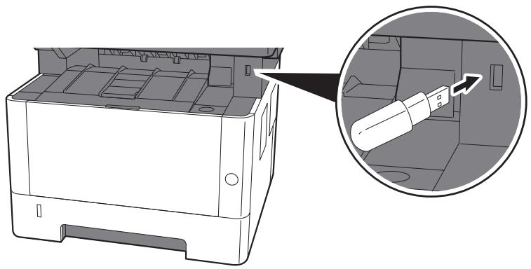 KYOCERA ECOSYS M3040DN - ECOSYS M3040IDN - Brancher la mémoire USB. - 1