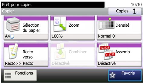 KYOCERA ECOSYS M3040DN  -  ECOSYS M3040IDN - Affichage des touches ne pouvant pas être réglées - 2