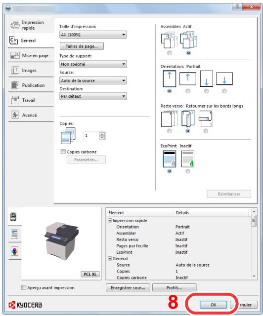 KYOCERA ECOSYS M3040DN - ECOSYS M3040IDN - Enregistrer le format de papier. - 3