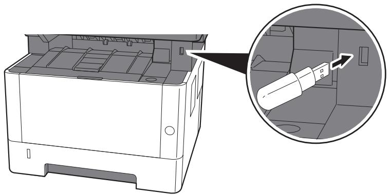 KYOCERA ECOSYS M3040DN - ECOSYS M3040IDN - Brancher la mémoire USB. - 1