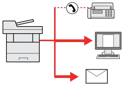 KYOCERA ECOSYS P4040DN - Envoi vers différents types de destinataires (Envoi multiple) - 1