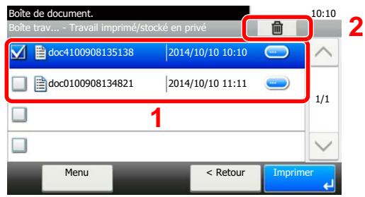 KYOCERA ECOSYS P4040DN - Supprimer le document. - 1