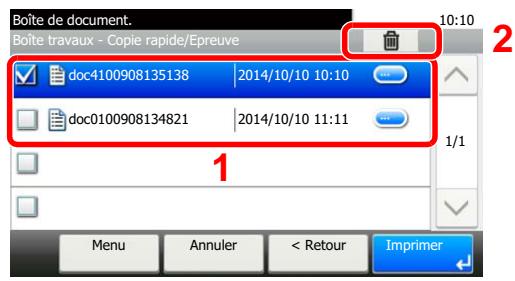 KYOCERA ECOSYS P4040DN - Supprimer le document. - 1