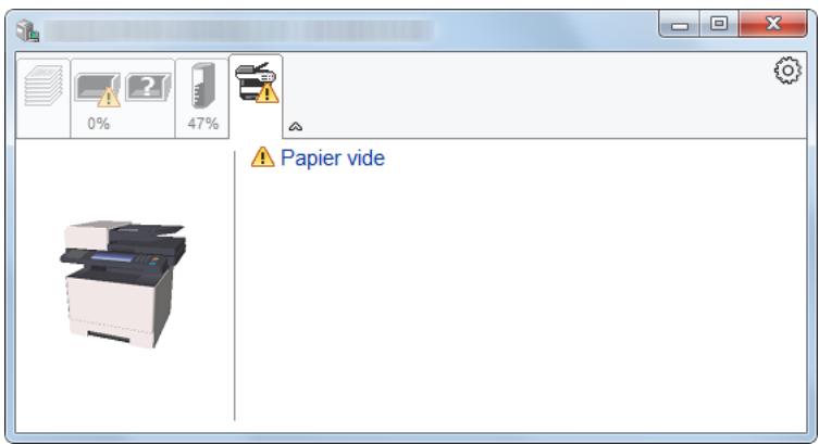 KYOCERA ECOSYS M2735DW - Onglet alerte - 1
