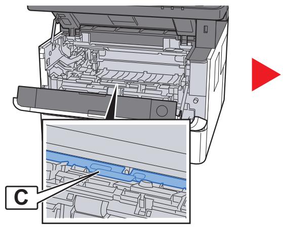 KYOCERA ECOSYS M2735DW - Ouvrir le capot d'alimentation (c) - 1