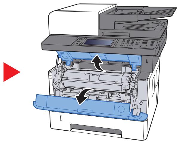 KYOCERA ECOSYS M2735DW - Pousser le capot arrêté 1. - 3