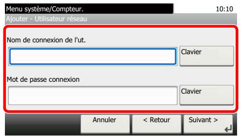 KYOCERA ECOSYS M2735DW - Spécification de l'utilisateur à partir des utilisateurs réseau - 1
