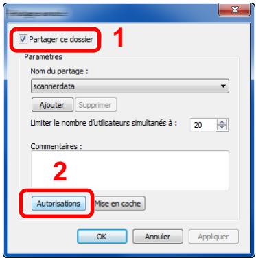 KYOCERA ECOSYS M2735DW - Configurer les paramètres d'autorisation. - 2