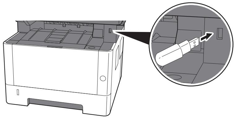 KYOCERA ECOSYS M2735DW - Brancher la mémoire USB. - 1