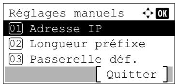 KYOCERA ECOSYS M6530CDN - ECOSYS M6630CIDN - Réglages manuels (réglages manuels de TCP/IP (IPv6)) - 1