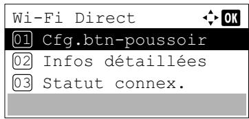 KYOCERA ECOSYS M6530CDN - ECOSYS M6630CIDN - Configuration de la connexion en utilisant un bouton-poussoir - 6