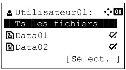 KYOCERA ECOSYS M6530CDN - ECOSYS M6630CIDN - Sélectionner/désélectionner tous les fichiers - 1