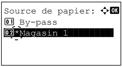 KYOCERA ECOSYS M6530CDN - ECOSYS M6630CIDN - Source de papier (Sélection de la source d'alimentation du papier) - 1