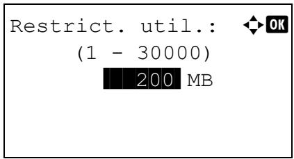 KYOCERA ECOSYS M6530CDN - ECOSYS M6630CIDN - Restrict. util. (paramètre pour la capacité d'usage maximum) - 2
