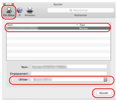 KYOCERA ECOSYS M6530CDN - ECOSYS M6630CIDN - Installation du pilote d'imprimante sous Macintosh - 5