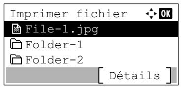 KYOCERA ECOSYS M6530CDN - ECOSYS M6630CIDN - Affichage de la liste des fichiers - 1