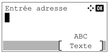 KYOCERA ECOSYS M6530CDN - ECOSYS M6630CIDN - Entrée adresse (saisie d'une adresse e-mail) - 1