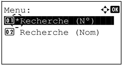KYOCERA ECOSYS M6530CDN - ECOSYS M6630CIDN - Recherche par numéro de boîte - 1