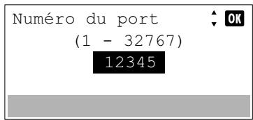 KYOCERA ECOSYS M6530CDN - ECOSYS M6630CIDN - Numéro de port (Paramètre du numéro de port) - 2