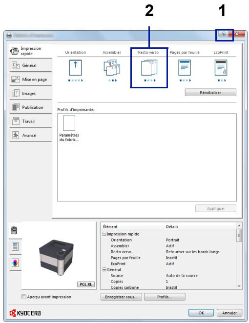 KYOCERA ECOSYS M6530CDN - ECOSYS M6630CIDN - Aide du pilote d'imprimante - 1