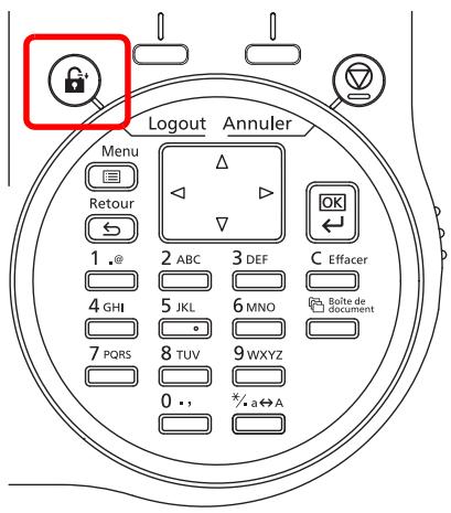 KYOCERA ECOSYS M6530CDN - ECOSYS M6630CIDN - Déconnexion - 1