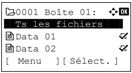 KYOCERA ECOSYS M6530CDN - ECOSYS M6630CIDN - Sélectionner/désélectionner tous les fichiers - 2