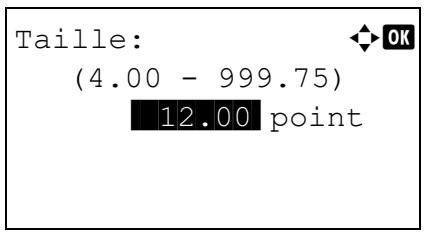 KYOCERA ECOSYS M6530CDN - ECOSYS M6630CIDN - Modification de la taille de police par défaut - 2