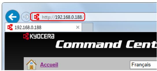 KYOCERA ECOSYS M6530CDN - ECOSYS M6630CIDN - Modification des informations de la machine - 1