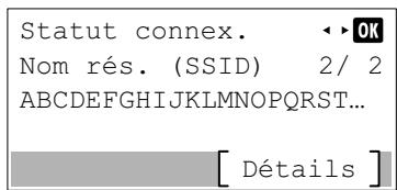 KYOCERA ECOSYS M8124CIDN - Statut connex. (Vérifier le statut de connexion du réseau sans fil) - 2