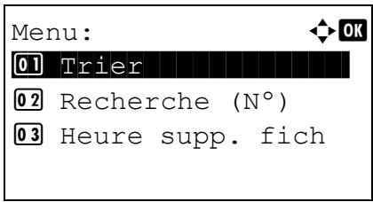 KYOCERA ECOSYS M8124CIDN - Tri de la liste des boîtes personalisées - 1