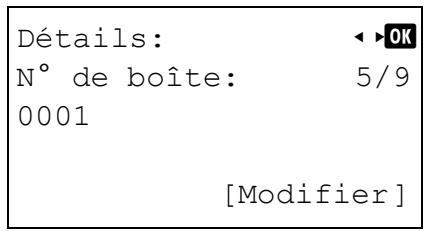 KYOCERA ECOSYS M8124CIDN - N^ de boîte (modifier le numéro de boîte) - 1