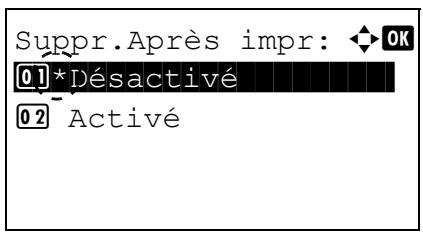 KYOCERA ECOSYS M8124CIDN - Suppr.Àpès impr (paramètre de suppression des données après l'impression) - 2