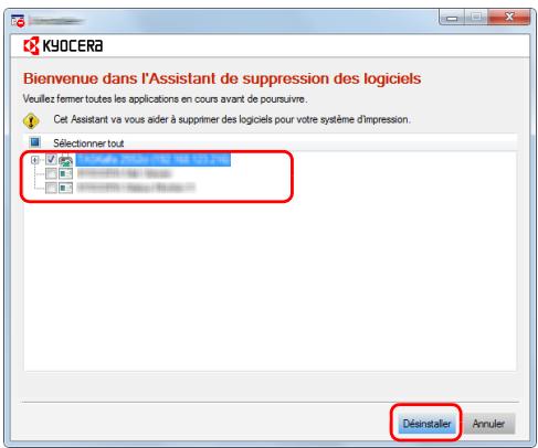 KYOCERA ECOSYS M8124CIDN - Déinstallation du logiciel - 3