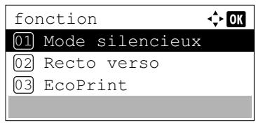 KYOCERA ECOSYS M8124CIDN - Mode silencieux (sLECTION du mode silencieux) - 2
