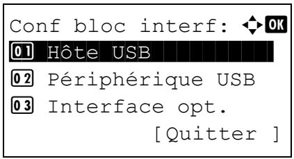 KYOCERA ECOSYS M8124CIDN - Conf bloc interf (Paramètre de blocage de l'interface externe) - 1