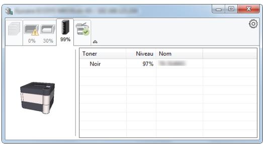 KYOCERA ECOSYS M8124CIDN - Onglet État cartouche - 1