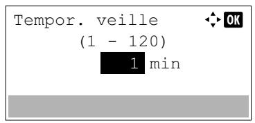 KYOCERA ECOSYS M8124CIDN - Tempor. veille (Délai de temporisation de la mise en veille) - 1