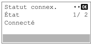 KYOCERA ECOSYS M8124CIDN - Statut connex. (Vérifier le statut de connexion du réseau sans fil) - 1