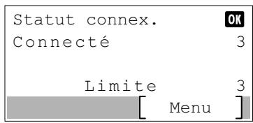 KYOCERA ECOSYS M8124CIDN - Statut connex. - 1