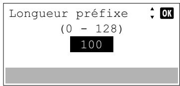 KYOCERA ECOSYS M8124CIDN - Longueur préfixe (Spécifier la longueur de préfixe) - 1