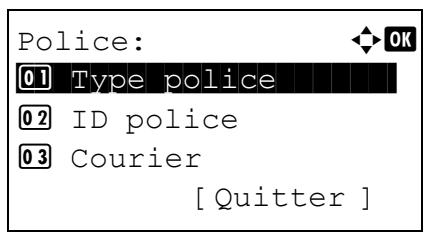 KYOCERA ECOSYS M8124CIDN - Modification de la taille de police par défaut - 1