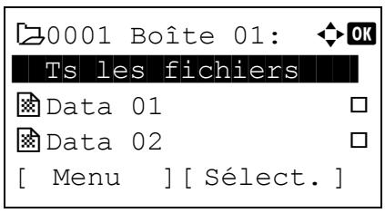 KYOCERA ECOSYS P3045DN  -  ECOSYS P3050DN -  ECOSYS P3055DN - Appuyez sur [Sélect.]([Sélection de droite]). - 1