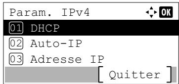 KYOCERA ECOSYS P3045DN - ECOSYS P3050DN - ECOSYS P3055DN - Param. IPv4 (paramètres TCP/IP IPv4) - 1