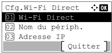 KYOCERA ECOSYS P3045DN - ECOSYS P3050DN - ECOSYS P3055DN - Cfg.Wi-Fi Direct (paramètres Wi-Fi Direct) - 1