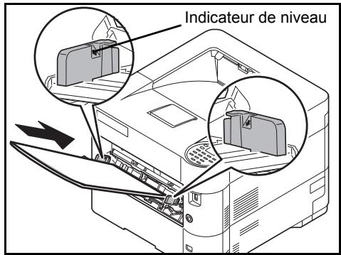 KYOCERA ECOSYS P3045DN - ECOSYS P3050DN - ECOSYS P3055DN - Chargement de papier dans le bac MF (multifonction) - 6